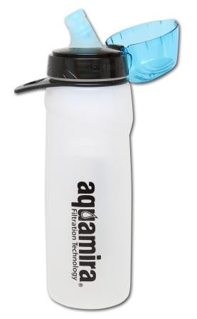 Aquamira Travel Water Filter Bottle Portable 