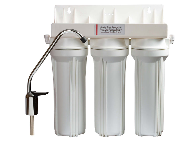 Undersink Kitchen Water Filter System KDF GAC with Fluoride Removal Filter & Nitrate Removal