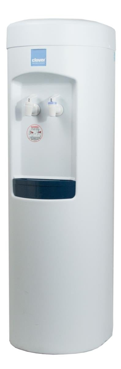 Clover Room Temp & Cold Bottleless Water Cooler All White 
