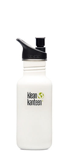 Klean Kanteen Stainless Steel Bottle 18oz White