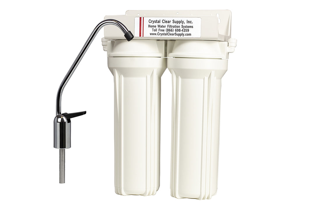 KDF/GAC Undercounter Water Filter with Carbon Block for High Chlorine, Chloramines & Voc's Removal